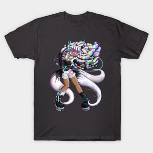 Cyber Kitsune Girl T-Shirt